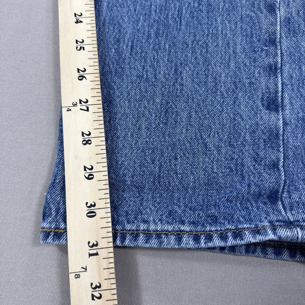 Levi's 501 Jeans Mens 32x32  Blue Button Fly Straight Leg Denim Classic - Picture 9 of 13